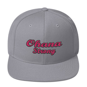 Pink Ohana Strong Wool Blend Snapback