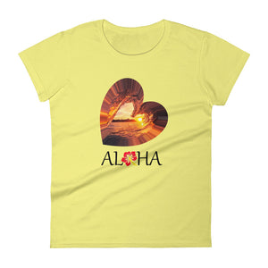 Aloha wave women's short sleeve t-shirt