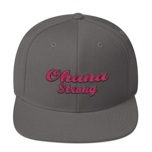 Pink Ohana Strong Wool Blend Snapback