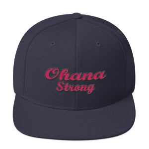 Pink Ohana Strong Wool Blend Snapback