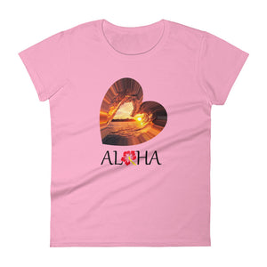 Aloha wave women's short sleeve t-shirt