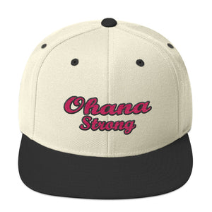 Pink Ohana Strong Wool Blend Snapback