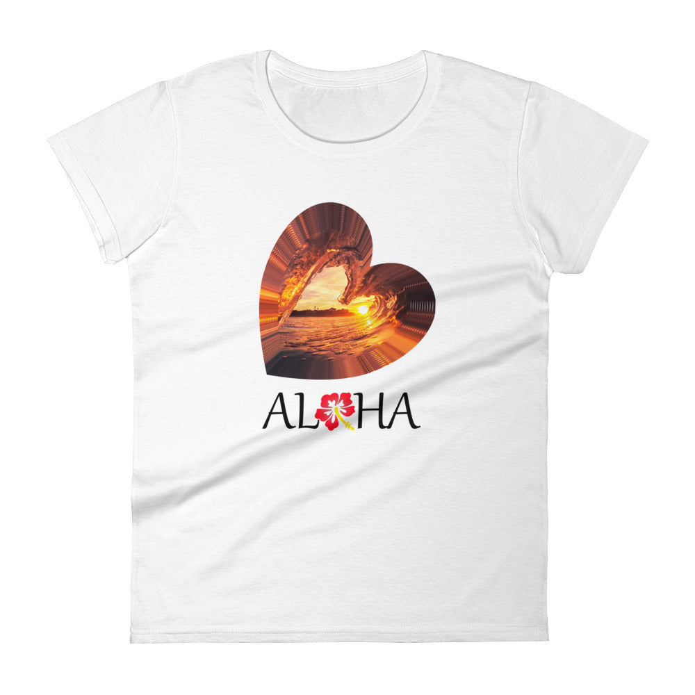 Aloha wave women's short sleeve t-shirt