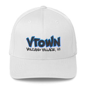 VTOWN Aqua blue outline Flexfit Cap