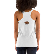 Load image into Gallery viewer, Aloha wave small HKD back logo Women&#39;s Racerback Tank