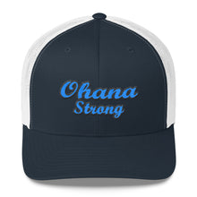 Load image into Gallery viewer, Blue Ohana strong Retro Trucker hat