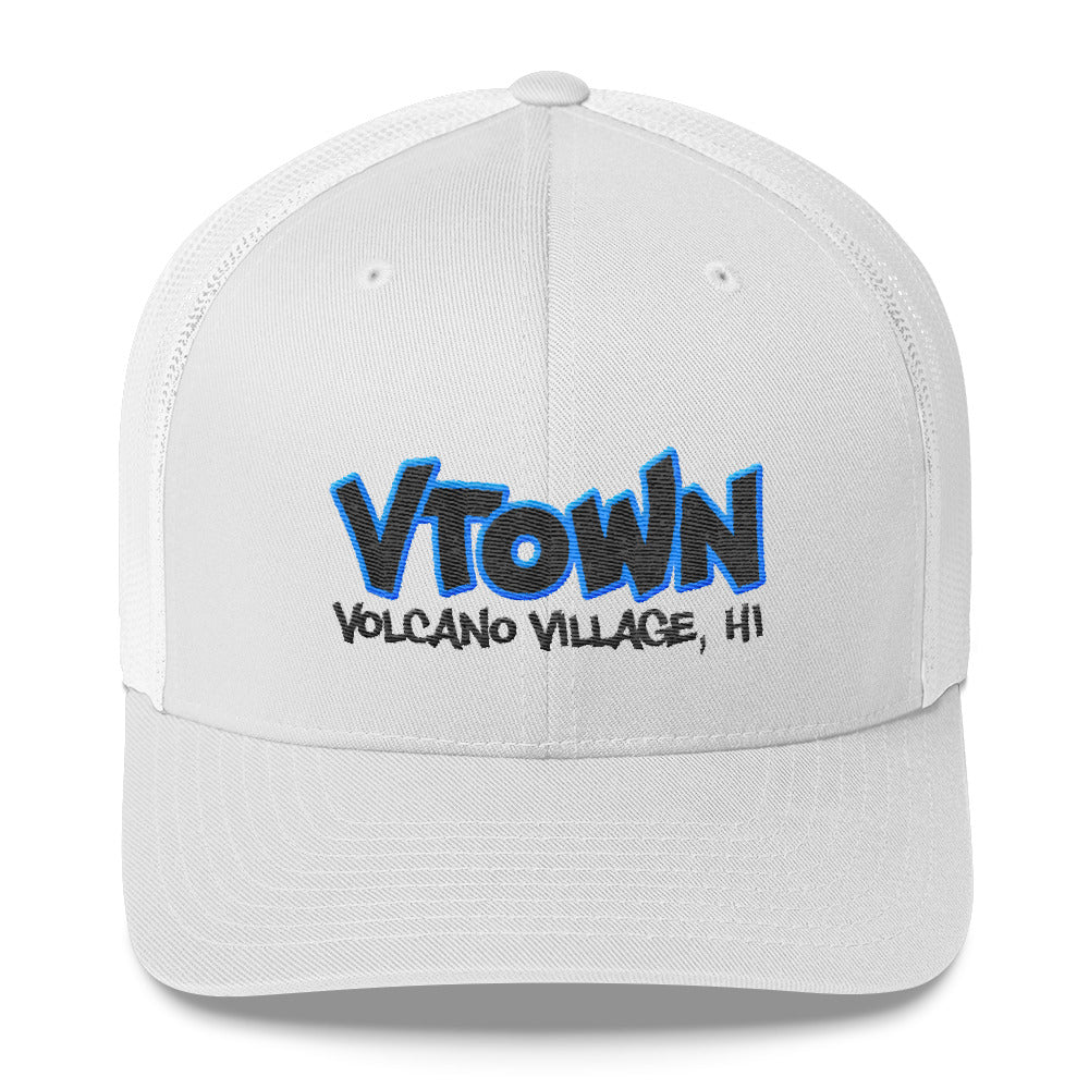 VTOWN Puffy lettering Trucker Cap